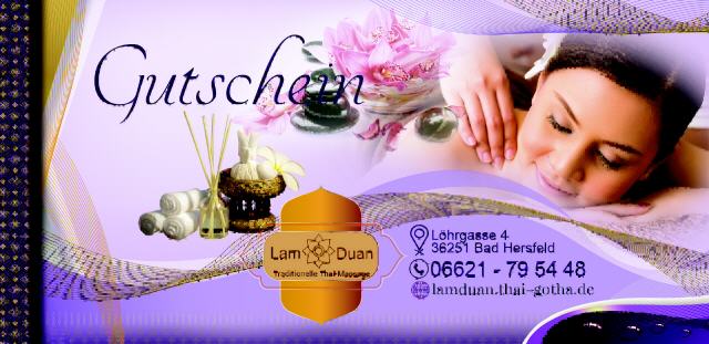 Gutschein für Thai Kräuterstempelmassage